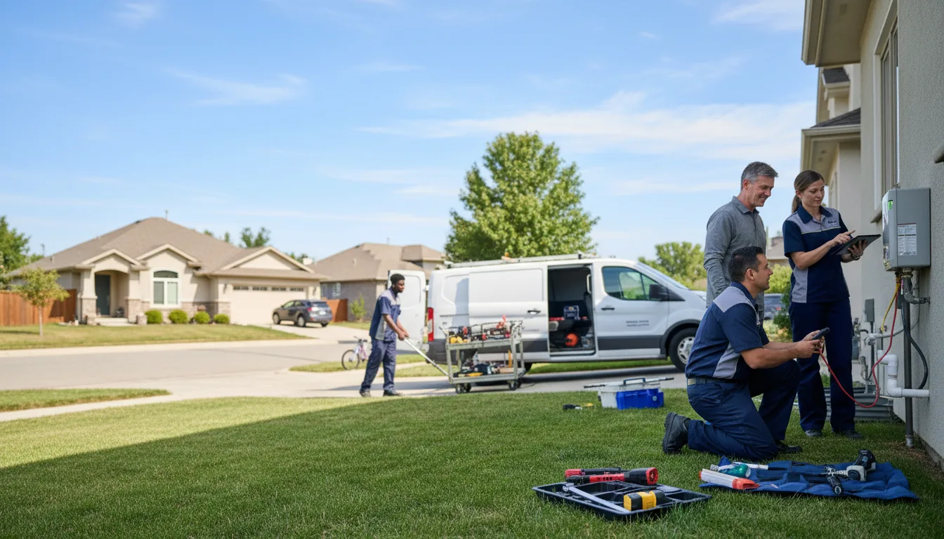 Tankless water heater service in Darien, IL
